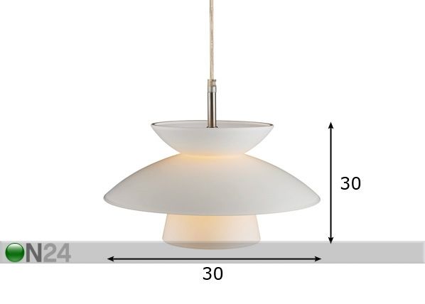 Laelamp Dallas Maxi Ø 30 cm mõõdud