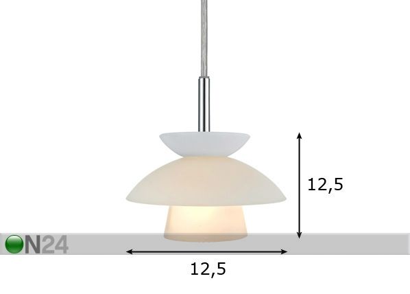 Laelamp Dallas Mini Ø 12,5 cm mõõdud