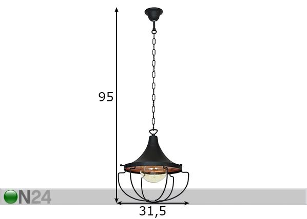 Laelamp Danton II mõõdud