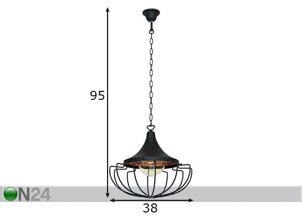 Laelamp Danton II mõõdud