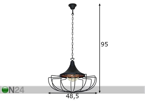 Laelamp Danton II mõõdud