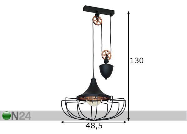Laelamp Danton II mõõdud