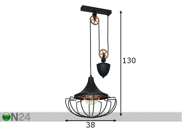Laelamp Danton II mõõdud