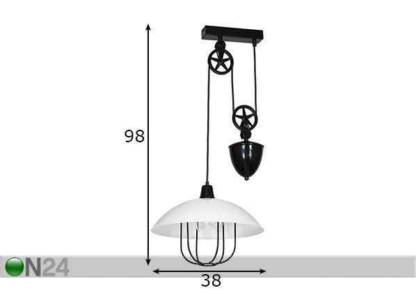Laelamp Danton III mõõdud