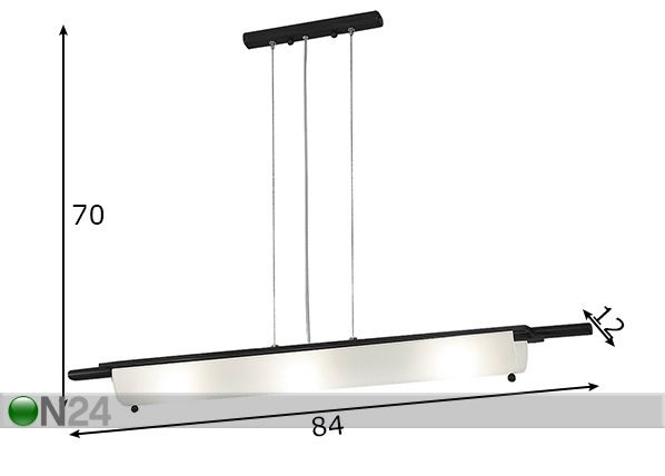 Laelamp Derewno mõõdud
