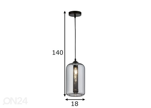 Laelamp Dex LED mõõdud