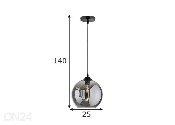 Laelamp Dex LED mõõdud