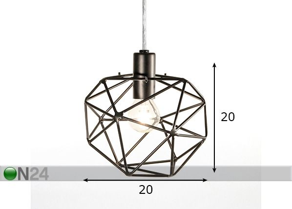 Laelamp Diamond mõõdud