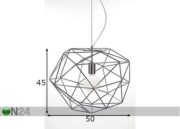 Laelamp Diamond mõõdud