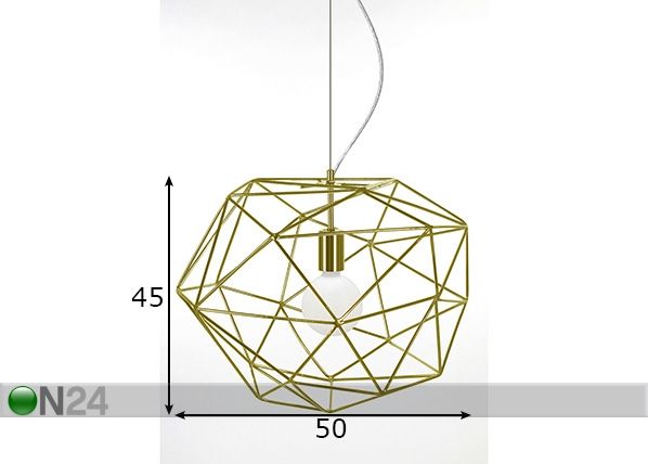 Laelamp Diamond mõõdud