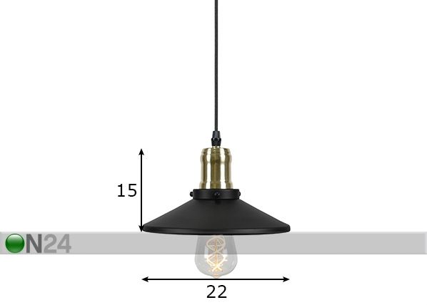 Laelamp Disc mõõdud