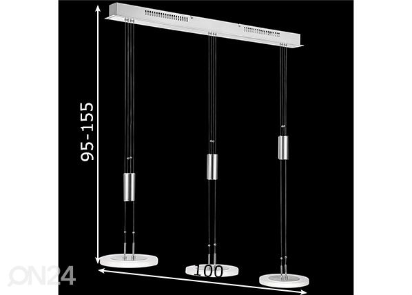 Laelamp Diskus LED mõõdud