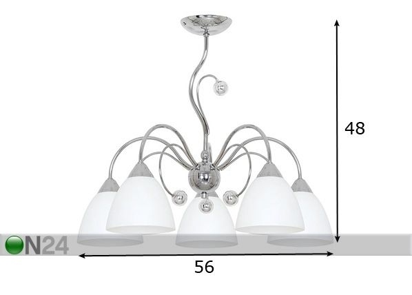 Laelamp Doris mõõdud