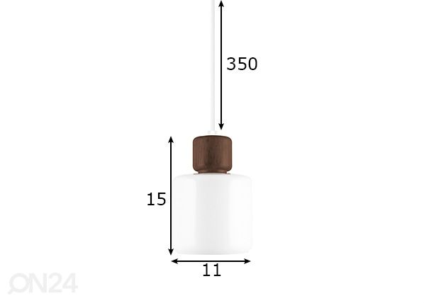 Laelamp Dot 11 mõõdud