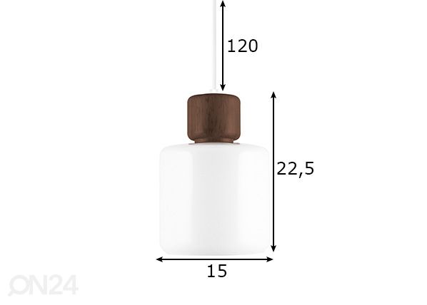 Laelamp Dot 23 mõõdud