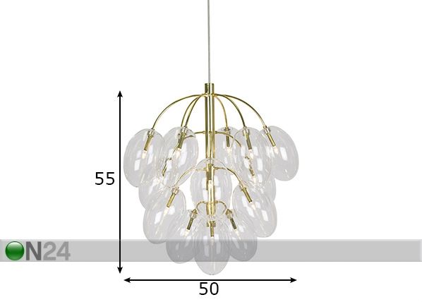 Laelamp Drop mõõdud