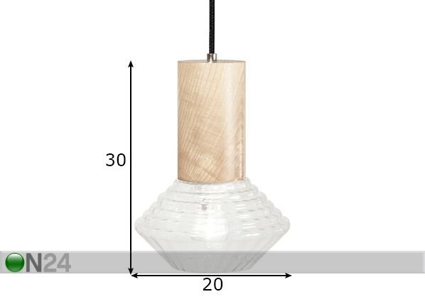Laelamp Edge mõõdud