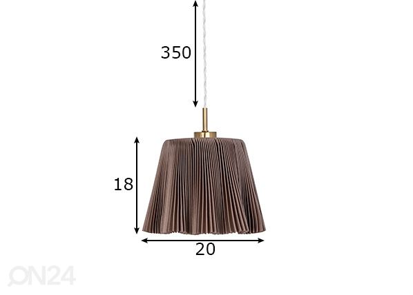 Laelamp Edith mõõdud