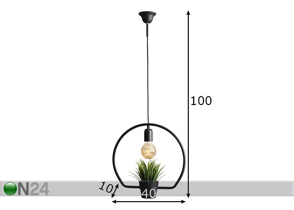 Laelamp Eko Green mõõdud