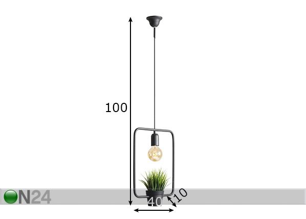 Laelamp Eko Green mõõdud