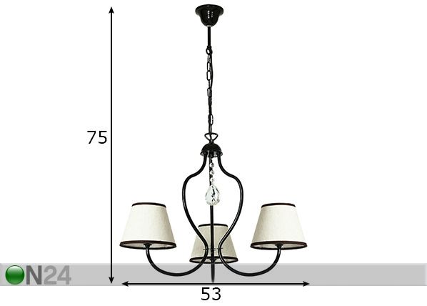 Laelamp Etna mõõdud