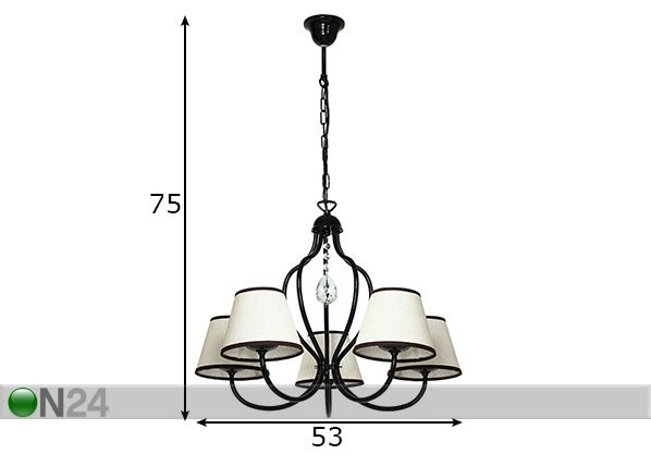 Laelamp Etna mõõdud