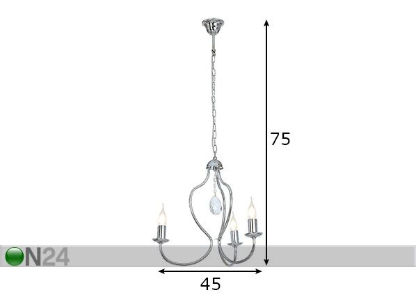 Laelamp Etna mõõdud