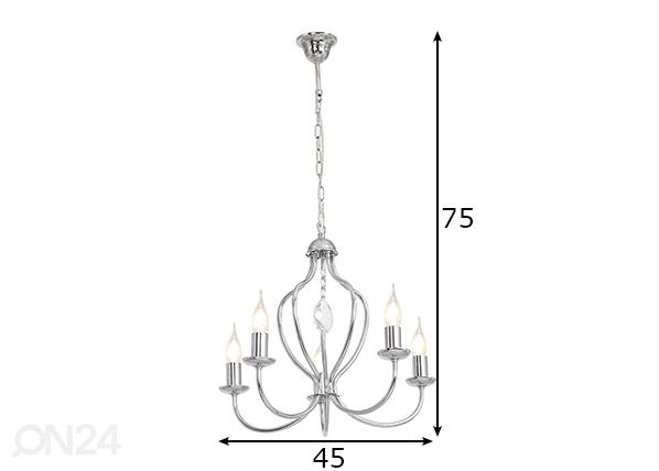 Laelamp Etna mõõdud