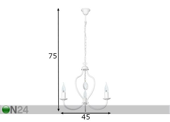 Laelamp Etna mõõdud