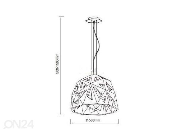 Laelamp Facette mõõdud