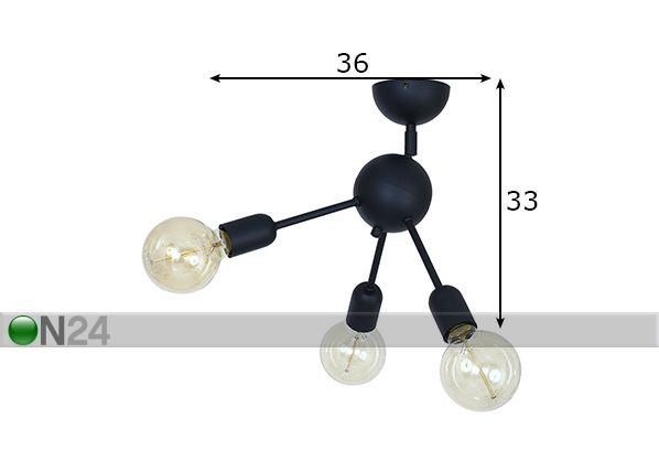 Laelamp Flip mõõdud