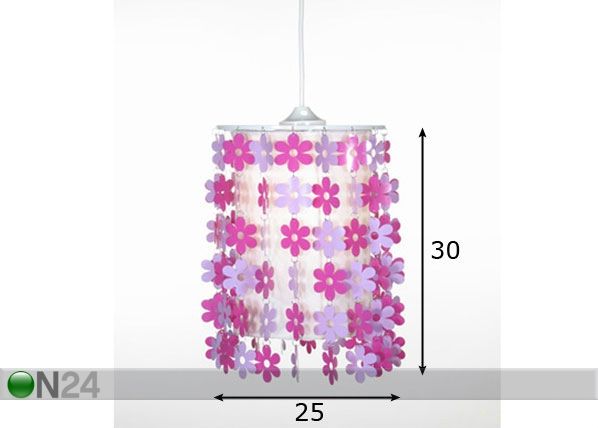 Laelamp Flower mõõdud