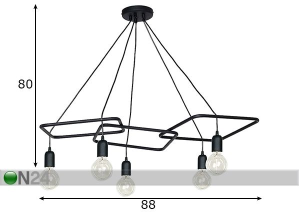 Laelamp Fonzo mõõdud