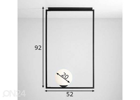 Laelamp Frame mõõdud