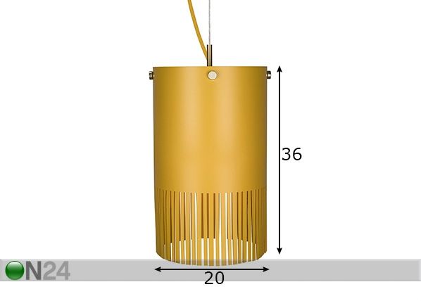 Laelamp Fringe mõõdud