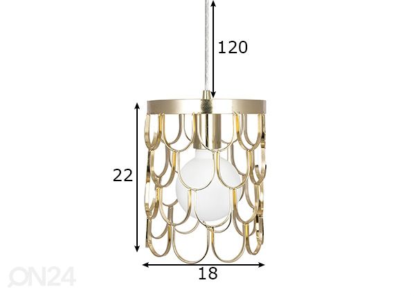Laelamp Gatsby mõõdud
