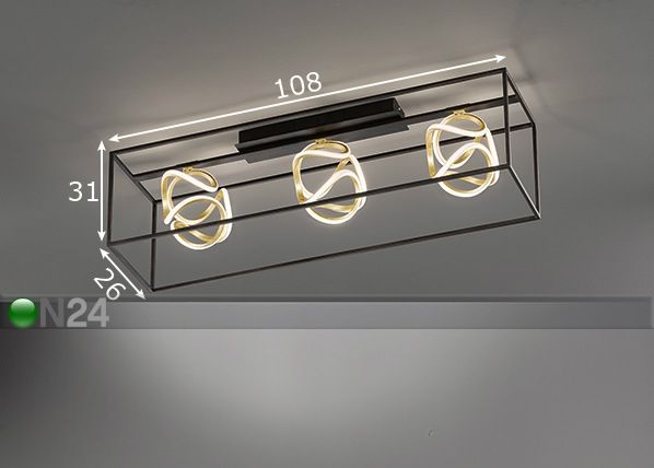 Laelamp Gesa LED mõõdud
