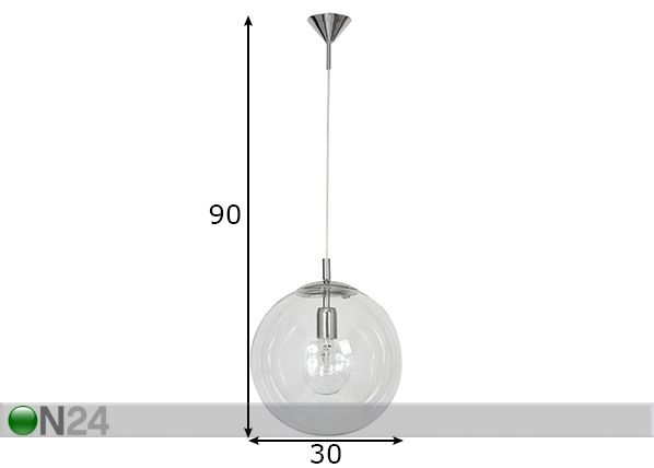 Laelamp Globus mõõdud