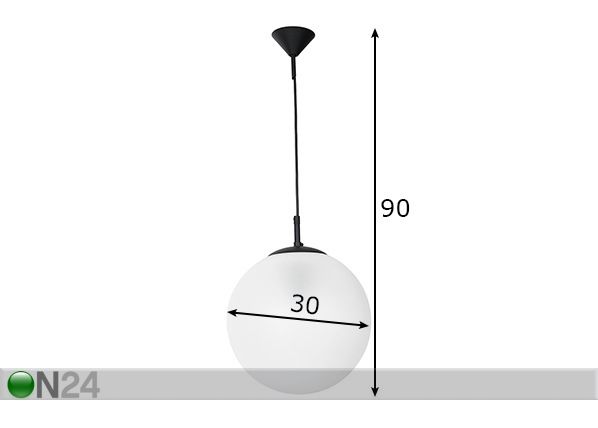 Laelamp Globus mõõdud