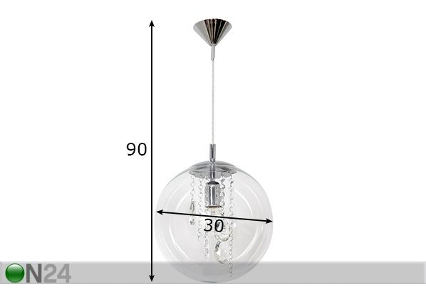 Laelamp Globus mõõdud