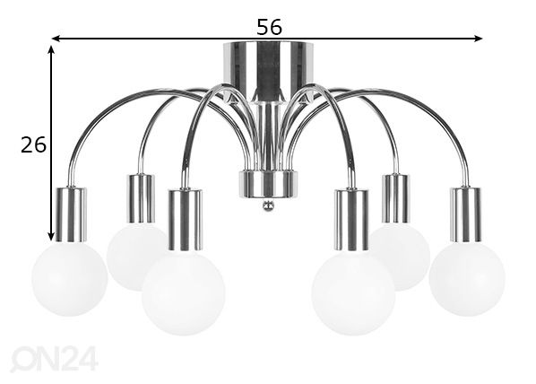 Laelamp Grace mõõdud