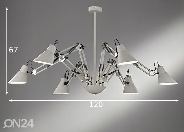 Laelamp Hydra mõõdud
