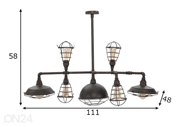 Laelamp Industrial mõõdud