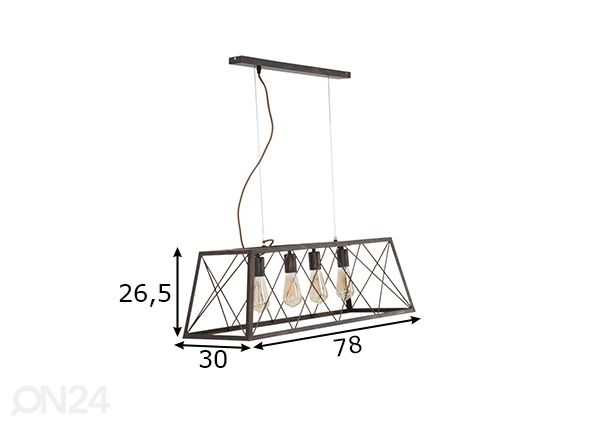 Laelamp Industrial mõõdud