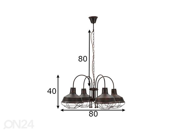 Laelamp Industrial mõõdud