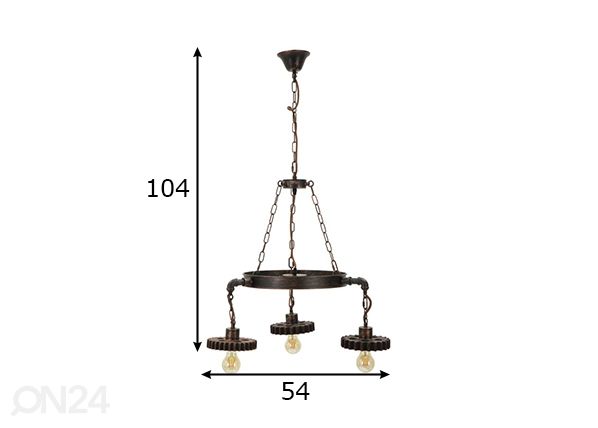 Laelamp Industrial mõõdud