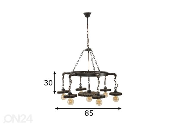 Laelamp Industrial mõõdud