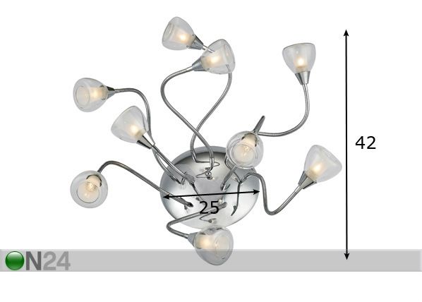Laelamp Indy Flex mõõdud