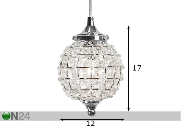 Laelamp Isabelle mõõdud