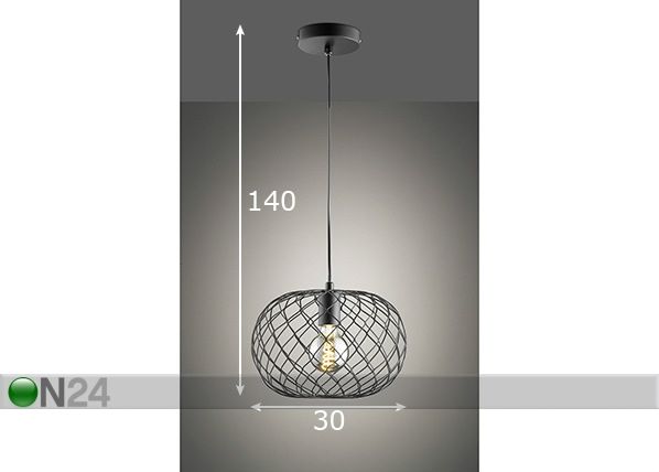 Laelamp Justin mõõdud